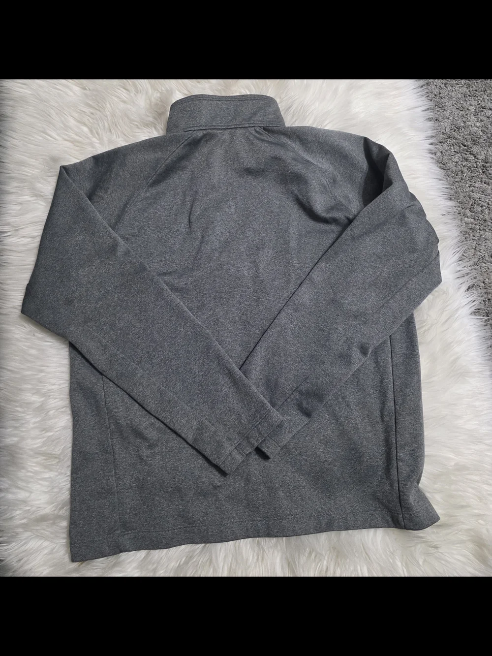 The North Face Men's Heather Gray Quarter-Zip Fleece Pullover